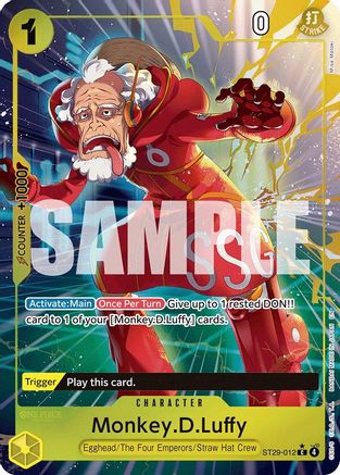 Monkey.D.Luffy (012) (Full Art) (ST29-012) - Starter Deck 29: Egghead