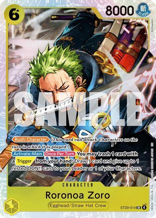 Roronoa Zoro (ST29-014) - Starter Deck 29: Egghead
