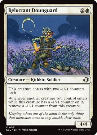 Reluctant Dounguard (ECL-031) - [Lorwyn Eclipsed] Foil