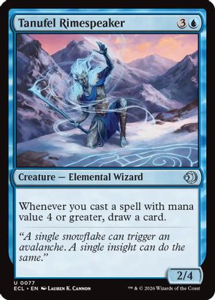 Tanufel Rimespeaker (ECL-077) - [Lorwyn Eclipsed] Foil