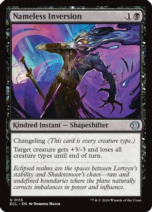 Nameless Inversion (ECL-113) - [Lorwyn Eclipsed]
