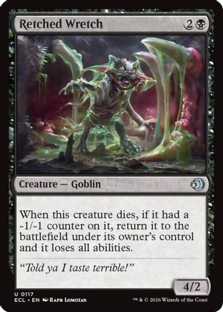 Retched Wretch (ECL-117) - [Lorwyn Eclipsed] Foil