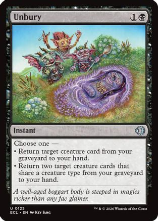 Unbury (ECL-123) - [Lorwyn Eclipsed]