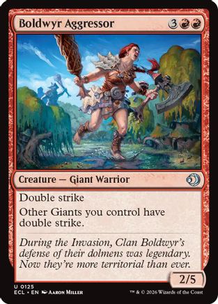 Boldwyr Aggressor (ECL-125) - [Lorwyn Eclipsed] Foil