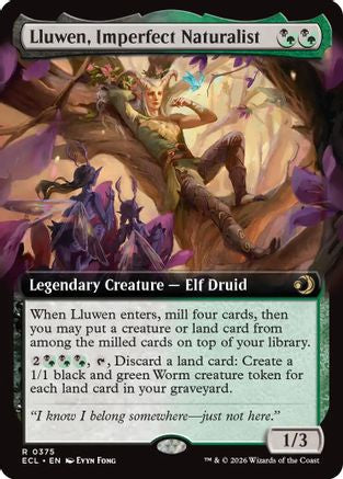 Lluwen, Imperfect Naturalist (Extended Art) (ECL-375) - [Lorwyn Eclipsed]