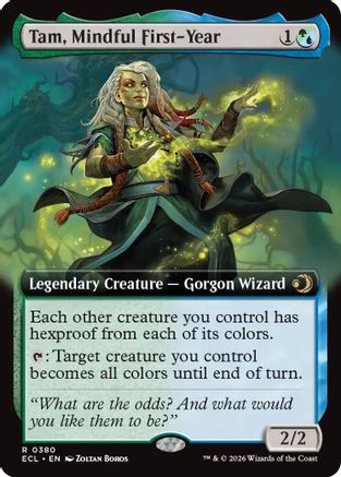 Tam, Mindful First-Year (Extended Art) (ECL-380) - [Lorwyn Eclipsed] Foil