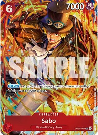Sabo (Illustration Box Vol.5) (OP05-007) - One Piece Promotion Cards