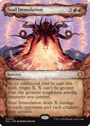 Soul Immolation (Showcase) (ECL-321) - [Lorwyn Eclipsed] Foil