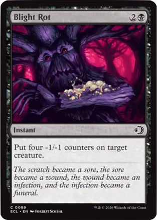 Blight Rot (ECL-089) - [Lorwyn Eclipsed] Foil