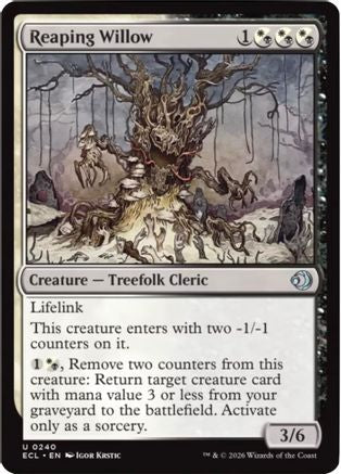 Reaping Willow (ECL-240) - [Lorwyn Eclipsed]