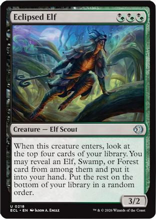 Eclipsed Elf (ECL-218) - [Lorwyn Eclipsed] Foil