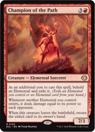 Champion of the Path (ECL-130) - [Lorwyn Eclipsed] Foil