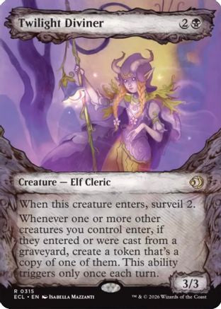 Twilight Diviner (Showcase) (ECL-315) - [Lorwyn Eclipsed] Foil