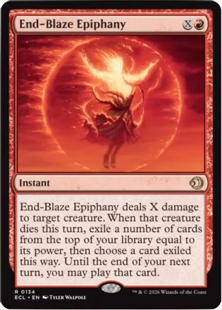 End-Blaze Epiphany (ECL-134) - [Lorwyn Eclipsed] Foil