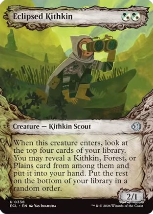 Eclipsed Kithkin (Showcase) (ECL-338) - [Lorwyn Eclipsed] Foil