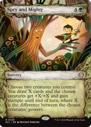 Spry and Mighty (Showcase) (ECL-329) - [Lorwyn Eclipsed] Foil