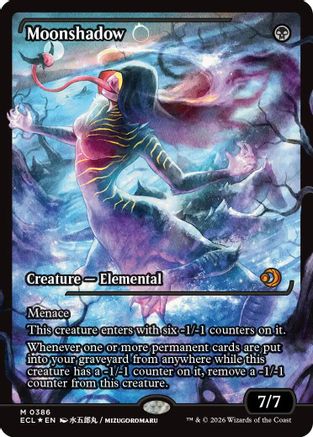 Moonshadow (0386) (Showcase) (ECL-386) - [Lorwyn Eclipsed] Foil