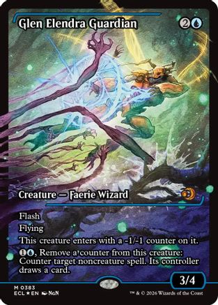 Glen Elendra Guardian (0383) (Showcase) (ECL-383) - [Lorwyn Eclipsed] Foil
