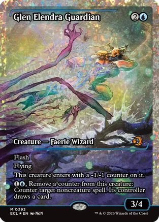 Glen Elendra Guardian (0393) (Showcase) (Fracture Foil) (ECL-393) - [Lorwyn Eclipsed] Foil