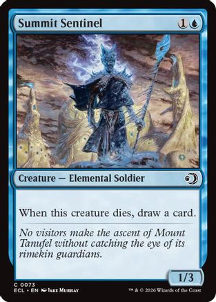 Summit Sentinel (ECL-073) - [Lorwyn Eclipsed] Foil