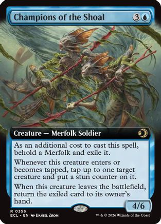 Champions of the Shoal (Extended Art) (ECL-356) - [Lorwyn Eclipsed]