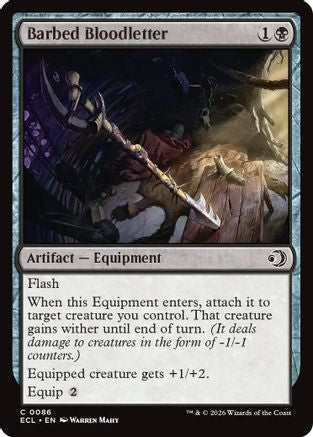 Barbed Bloodletter (ECL-086) - [Lorwyn Eclipsed] Foil