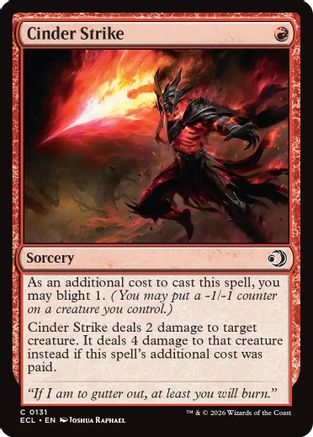 Cinder Strike (ECL-131) - [Lorwyn Eclipsed]
