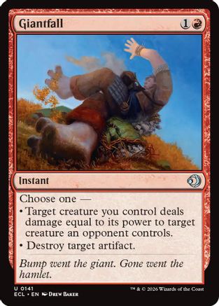 Giantfall (ECL-141) - [Lorwyn Eclipsed] Foil
