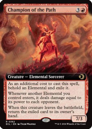 Champion of the Path (Extended Art) (ECL-362) - [Lorwyn Eclipsed] Foil