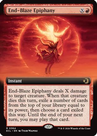 End-Blaze Epiphany (Extended Art) (ECL-364) - [Lorwyn Eclipsed]