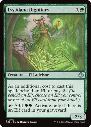 Lys Alana Dignitary (ECL-180) - [Lorwyn Eclipsed] Foil
