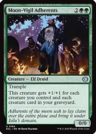 Moon-Vigil Adherents (ECL-184) - [Lorwyn Eclipsed]