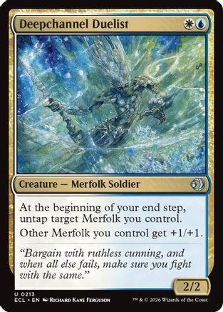 Deepchannel Duelist (ECL-213) - [Lorwyn Eclipsed] Foil