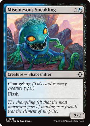 Mischievous Sneakling (ECL-235) - [Lorwyn Eclipsed]