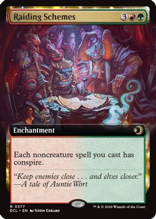Raiding Schemes (Extended Art) (ECL-377) - [Lorwyn Eclipsed] Foil