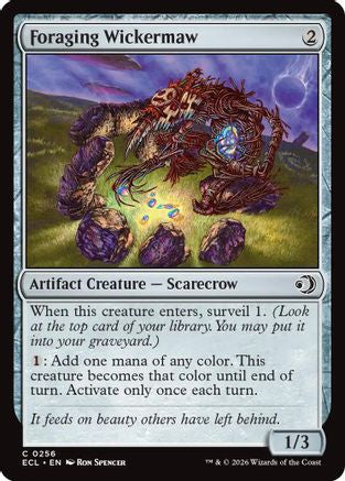 Foraging Wickermaw (ECL-256) - [Lorwyn Eclipsed] Foil