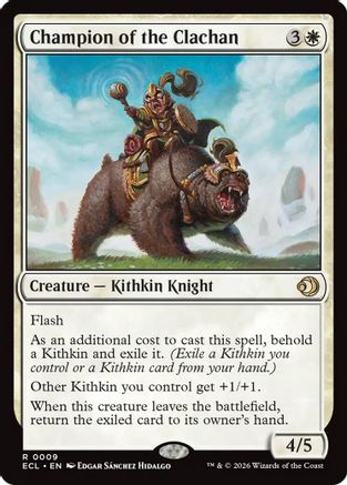 Champion of the Clachan (ECL-009) - [Lorwyn Eclipsed] Foil