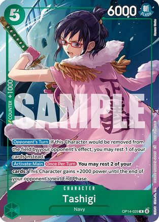 Tashigi (Dash Pack) (OP14-029) - The Azure Sea's Seven