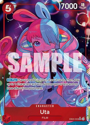 Uta (003) (Alternate Art) (EB03-003) - Extra Booster: One Piece Heroines Edition