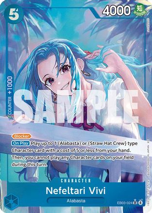Nefeltari Vivi (024) (Alternate Art) (EB03-024) - Extra Booster: One Piece Heroines Edition