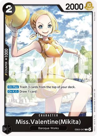 Miss.Valentine(Mikita) (EB03-047) - Extra Booster: One Piece Heroines Edition