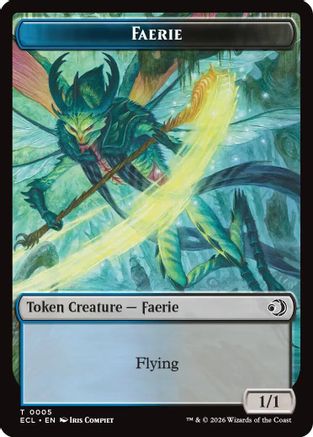 Faerie // Goblin Double-Sided Token (ECL-5 // 6) - [Lorwyn Eclipsed] Foil