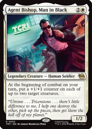 Agent Bishop, Man in Black (TMT-002) - [Teenage Mutant Ninja Turtles] Foil