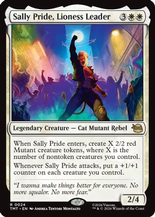 Sally Pride, Lioness Leader (TMT-024) - [Teenage Mutant Ninja Turtles] Foil
