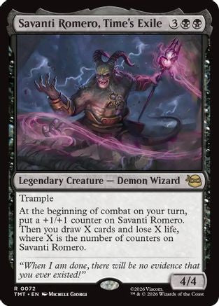 Savanti Romero, Time's Exile (TMT-072) - [Teenage Mutant Ninja Turtles] Foil