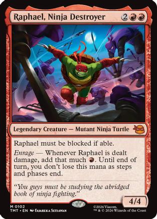 Raphael, Ninja Destroyer (TMT-102) - [Teenage Mutant Ninja Turtles]