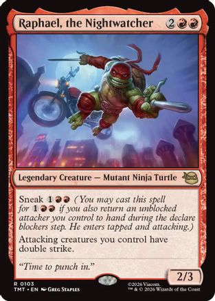 Raphael, the Nightwatcher (TMT-103) - [Teenage Mutant Ninja Turtles] Foil