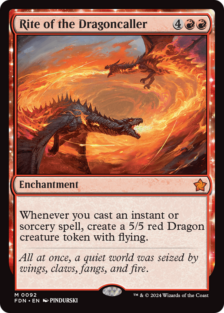 Rite of the Dragoncaller (FDN-092) - [Foundations] Foil