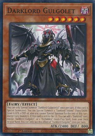 Darklord Gulgolet (BPRO-EN018) - Burst Protocol 1st Edition