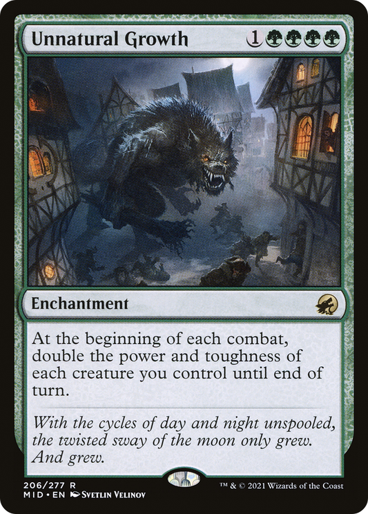 Unnatural Growth (MID-206) - [Innistrad: Midnight Hunt]